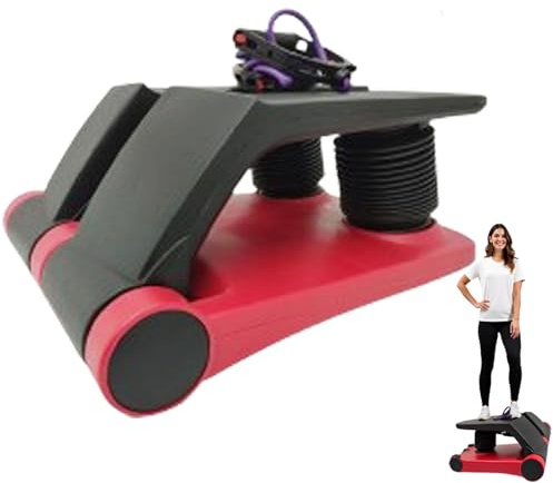 INTBUYING Mini Twist Stepper for Exercise Workout at Home with Resistance Bands Quiet Step Machine Portable with LCD Monitor and Non-Slip Pedals for Gym Home