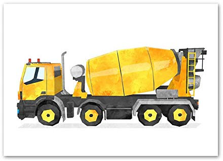LCSLDW Leinwanddruck Cartoon Auto Kinderzimmer Wandkunst Leinwand Malerei Nordic Poster Und Drucke Wandbilder Baby Kinderzimmer Junge Schlafzimmer Dekor, Wie Gezeigt, 30X40Cm No Frame