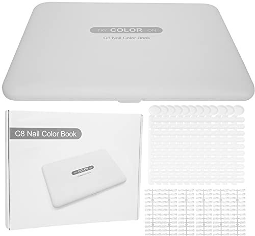 Livre D'affichage de Nuancier de 120 Ongles, Tableau D'art D'ongle Détachable, Tableau D'affichage de Vernis à Ongles, Vitrine D'échantillon de Couleur D'ongle pour