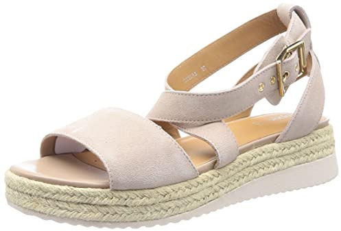 Geox D Eolie Espadrille Wedge Sandal för barn, Beige, 41 EU