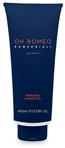 ROMEO GIGLI | Damen-Duschgel 400 ml, mit bernsteinfarbenem und holzigem Duft, mit weicher und sensorischer Textur, hergestellt in Italien