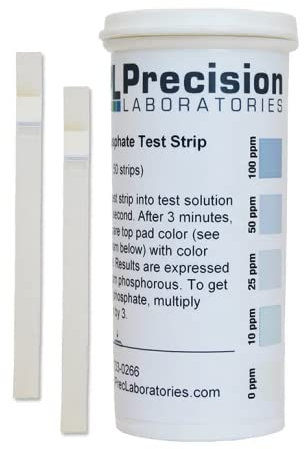 SimplexHealth Tiras de prueba de agua de fosfato 0-100ppm (50 tiras)