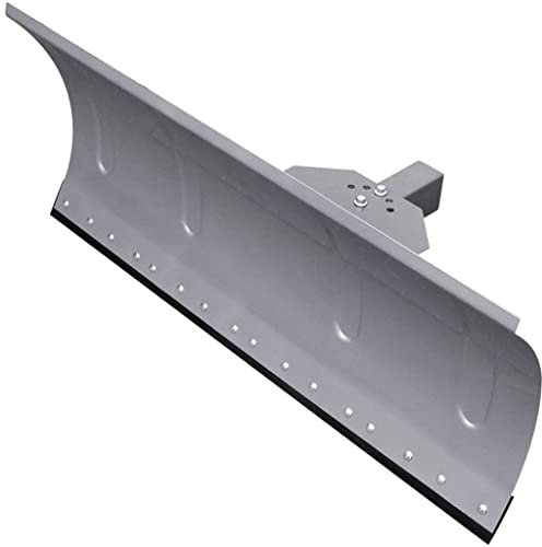 WIFESE Universal Schneepflug 100x44 cm für Schneefräsen Schneeschild Schneeschieber Schneeschaufel Auto Schneefräse Snow Shovel Schnee Räumschild Schneeräumer 5 Winkeln Einstellbar Stahl Silber