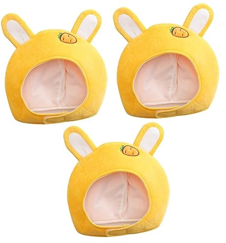 Toyvian 3stücke Bunny Hut Mit Hasenohren Für Ostern Lustiger Plüsch-hut Für Erwachsene Cosplay-zubehör Für Partys Und Fotoshootings Warm Und Stylisch
