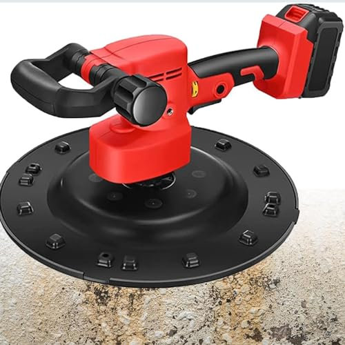 Electric Concrete Cement Mortar Trowel Wall Smoothing Polishing Machine,Adjustable Speed Cement Mortar Trowel,Handheld Wiper Plastering Bucket Trowel Tools