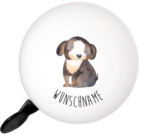 Mr. & Mrs. Panda Fahrradklingel Personalisiert Hund Entspannen - Personalisierte Geschenke, Süß, klingel, Sprüche, Entspannt, Liebe, mit Namen, individuelle