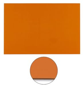 ROZILO Orange Blank Gitarre Pickguard Material Scratch DIY Sheet Scratch Plate Backplate for Strat Tele