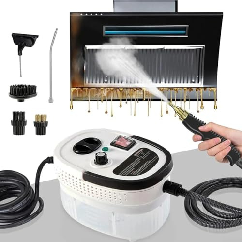 SPORTARC Nettoyeur vapeur 2500 W, nettoyeur vapeur haute pression pour nettoyage de la maison, de la cuisine, de la salle de bain, de la voiture (UE)