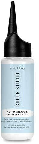 Clairol Professional Color Studio Auftrageflasche für Haarfarbe (200 ml) – wiederverwendbares Friseur Zubehör zum Mischen und Auftragen – mit Präzisionsspitze und seitlicher Skala