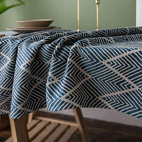SSDDLZEQ Wischdecke Tischdecke Tischdecke Wischdecke Gartentischdecke Tischdecke Wischdecke Rechteckige Tischdecken(Blu,135X240)