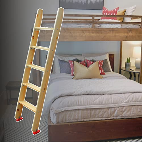 Wooden Replacement Ladder for Bunk Bed, Non-slip Bunk Ladder Load 100kg, Household Bunk Bed Ladder Only, Camper Bunk Ladders for Motorhome Bunk))