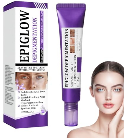 Crema antiiperpigmentazione avanzata Epiglow Melanex, crema anti-invecchiamento per il viso, macchie marroni, schiarente alla niacinamide, idratante correttiva della carnagione, riduce le rughe (1)