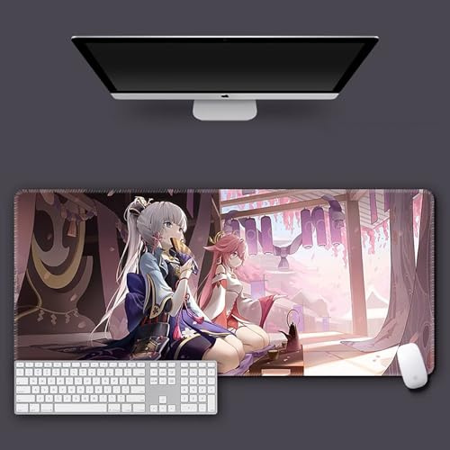 HDkxbf Alfombrilla De Ratón For Juegos De Anime, Ordenador Portátil, Alfombrilla De Escritorio De Anime, Impermeable Y Antideslizante(2Cy-17,900x400mm)