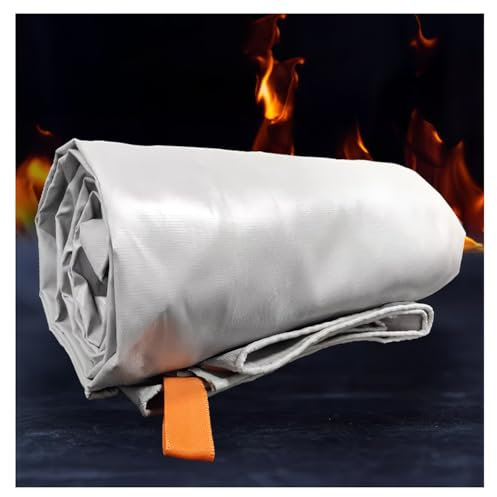 zklaseot Large Fibreglass Fire Blanket for Car, Emergency Fire Blanket for Car with Carry Bag， Survival Safety Fire Blanket for Automobiles, Motorcycles, Warehouses, House(6x9m/19.7x29.5ft)