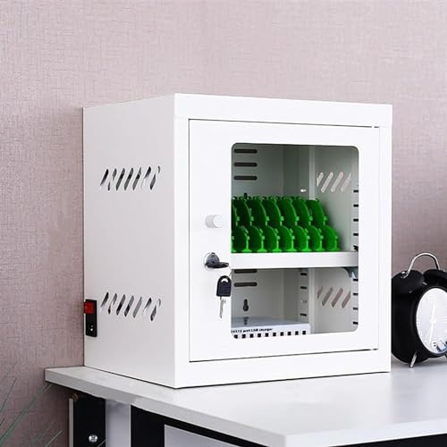 Multi-Port Mobile Phone Storage & Charging Cabinet with USB Ports, Ideal for Company Conferences and Public Spaces