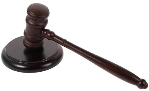 Martillo De Juez De Madera Martillo de madera, herramienta de subasta, mazo de juez, juguete de rol, juego de abogados for niños, madera natural, sonido fuerte Para Juez, Abogado