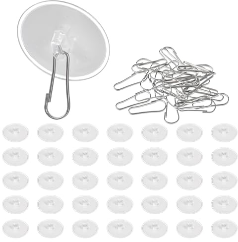 30 Stück Klebehaken Rund Aufhänger Decke Ohne Bohren Deckenhaken Ohne Bohren Mini Vielseitig Klebehaken Selbstklebende Haken Decke Extra Stark Transparente für Küche Bad Wand Zum Aufhängen (3cm)