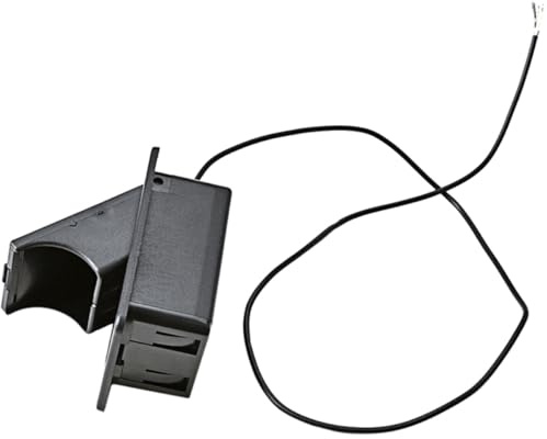 MAGICLULU Boîtier de Batterie Noir à 2 Compartiments Câble, Plastique Compact pour Micros Actifs de Guitare et Basse, Support Piles 9v pour Usage Intérieur et Scène