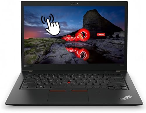 Lenovo Portátil empresarial ThinkPad T480s con Pantalla táctil, 14 Pulgadas FHD, Intel Core i5-8350U, 8 GB de RAM, SSD de 256 GB, Teclado QWERTY Estadounidense, Windows 11 Pro (reacondicionado)
