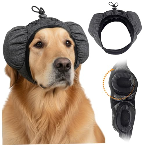 Cuffie antirumore per cani, Cuffie antirumore insonorizzate per cani, Protezione acustica leggera e confortevole per elicotteri, celebrazioni, S