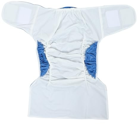 TOPPERFUN Couches pour Personnes Âgées Imperméables et Réutilisables en Tissu Soie Rafraîchissante, Couches Respirantes pour Adultes Alités Fixation Magique