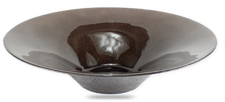 Budawi® Brunnenschale Glasschale Obstschale Schale braun Ø 31 cm für Nebler und Zimmerbrunnen