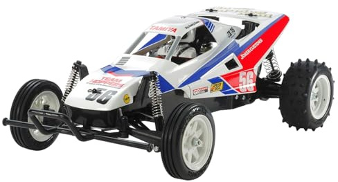 TAMIYA 58643 1:10 RC The Grasshopper II 2017 Fahrzeug, Schwarz, Weiß, Rot, Blau, Weiss/Opulenter Garten