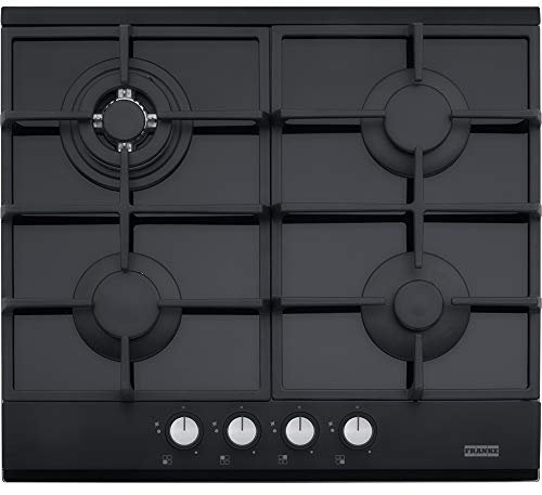 Franke FHNG 604 4G TC BK C Incasso Gas Nero - Piano cottura a gas, Vetro, Nero, 1000 W, 1750 W)