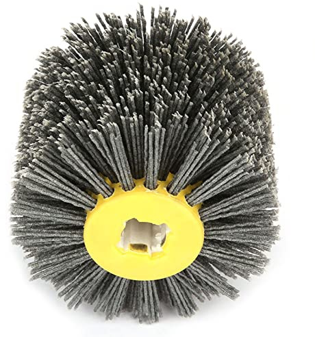 Atyhao Abrasivi Wire Drum Brush Spazzola Brunishing Lucidatura per mobili in Legno Brillante per lucidatura Striping Disegno Grit # 80
