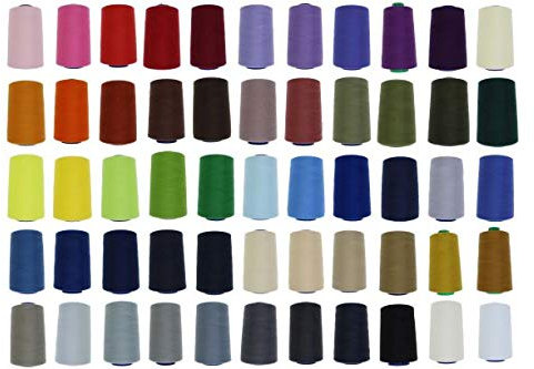 4 Konen Overlockgarn Nähgarn VIGA 120 (1627 - schwarz)