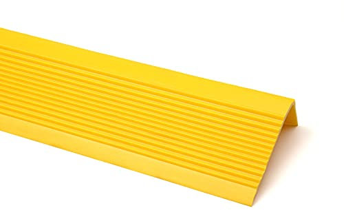 Treppenkantenprofil Safety,PVC Treppenkantenprofil Selbstklebend Winkelprofil Anti-Rutsch Treppenkante 50x25mm,Treppenstufen-Profil,Treppenwinkel-Profil,Kindergarten Stufenkanten-Profil,Rutschhemmend