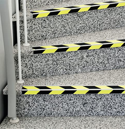 Dreifke® Antirutsch Treppenkantenprofil, Safety-Stair, schwarz/gelb 60 x 1000 mm, R13 1000x60mm