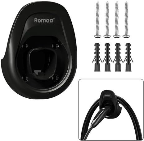 Romaa All-in-One Charger Holder for Tesla, Cable Holder Wall Mount for Tesla Charger, Cable Organizer