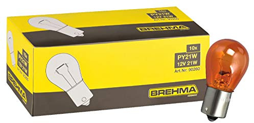 BREHMA 20x PY21W 12V 21W orange Blinkerlampe Kugel Lampe BAU15s