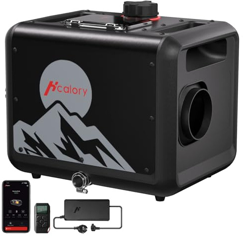 8kW Diesel-Luftheizung, 7,5L Toolbox MAX 230V AC & 12/24V DC Diesel Standheizung mit Bluetooth APP, Drahtlose Temperaturerfassung & Geräuscharm, Adaptiver Plateau-Modu für Auto,LKW,Camping,2025