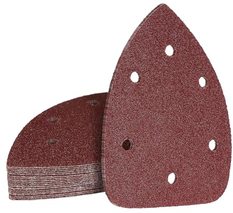 MANICAF Schleifpapier Dreieckschleifer, 20 Stück Schleifpapier Holz, Deltaschleifer Schleifpapiers Körnungen 400, Schleifpapiers Klett 140mm x 100mm Schleifblätter für Schleifmaschinen