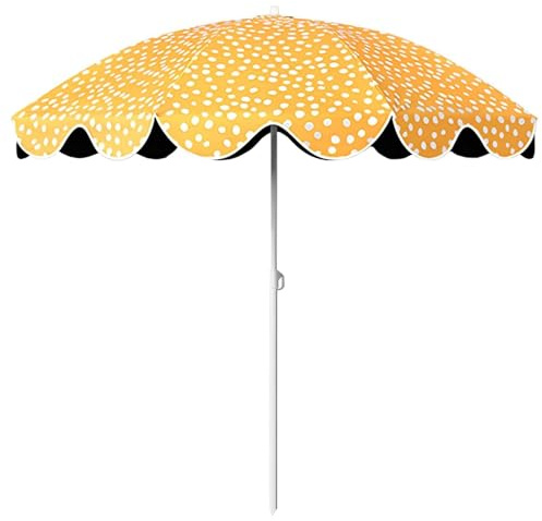 Parasol de Plage Portable de 1,5 m, Hauteur réglable, Protection UV UPF50+, abri pour Balcon, Jardin, terrasse