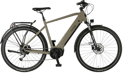 Prophete Entdecker 3.0 Trekking E-Bike 28 Zoll | 399,9Wh, Integrierter Akku, Mittelmotor, 9-Gang Kettenschaltung, hdy. Scheibenbremse, Rahmenhöhe 54 cm