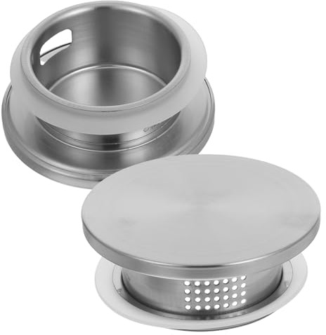 DOITOOL Tapa de Jarra de Acero Inoxidable y Diseño de Orificios para Filtrar Hojas de Té y Jugos Doble Salida de Agua Resistente y Práctica para Uso Diario
