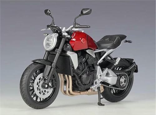 1/12 Gjuten motorcykelmodell i legering, hobbyleksak, present, terräng, För Honda CB1000R(Black- Silver)