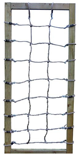 Loggyland Kletternetz 2,00 Meter hoch, 0,75 Meter breit, Verschiedene Netzfarben zur Auswahl HxB 2,0x0,75 ohne Holzkonstruktion (HELLGRÜN) (Natur)