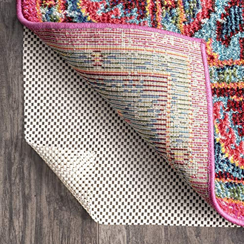 nuLOOM 2' x 8' Non-Slip Gripper Rug Pad, Cushioned for Comfort & Floor Protection, Skid Resistant Pads for Hard Floors Under Carpet Mat Cushion, Customizable Protection