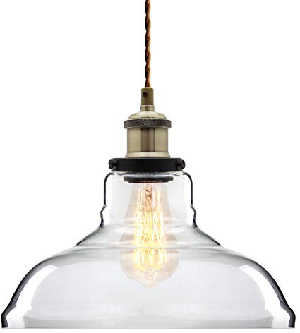 Vintage Glass Shade Chandelier Pendant Ceiling Light Diner Hall Club Pub Restaurant Modern Vintage Light Glass Shade Ceiling Pendant Lamp Fixture M007