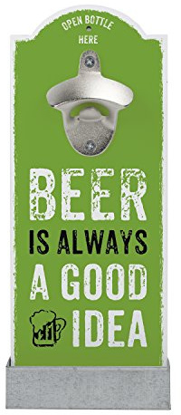 Contento 866355 Décapsuleur Mural avec Motif Bière Plastique Multicolore 30 x 12 x 5 cm