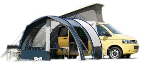 DWT Buszelt Fjord 30, 340 x 240 cm, freistehendes Mobilzelt, ideal für Minivans inkl. Abspannmaterial, Schleusenstab und Tragetasche
