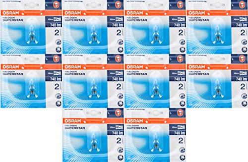 Osram Lot de 10 ampoules halogènes 66748 48 W 230 V G9 HALOPIN