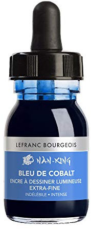Lefranc Bourgeois - Inchiostro 30 ml - Blu Cobalto