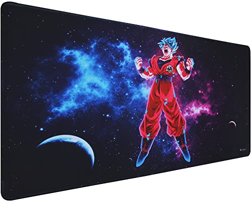 Xcosmic Gaming Mauspad - 900x400 mm Großes XXL Mauspad Mit Anime Design - Erweiterte Laptop-Schreibtischunterlage für Gaming, Büro, Zuhause (UK01xgok)
