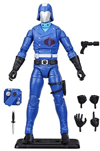 G.I. Joe Classified Series Retro Cardback Cobra Commander, Collectible 6 Inch Action Figure with 8 Accessories