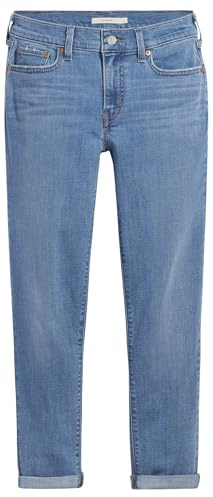 Levi's Mid Rise Boyfriend Jeans för kvinnor, Lapis Topic, 32W / 30L